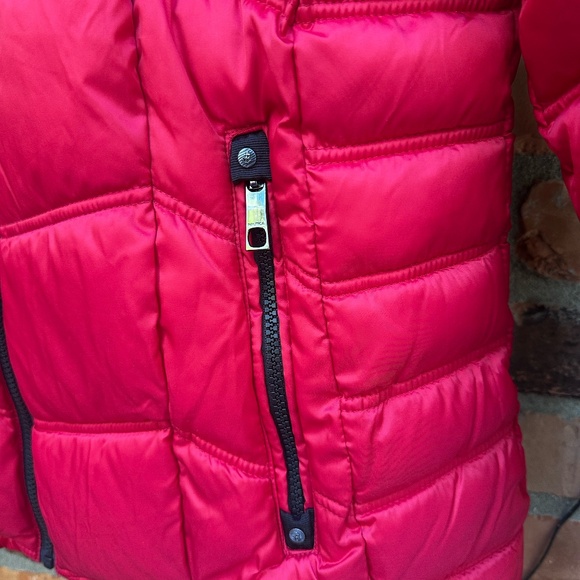Nautica Women's Red Puffer Jacket with Removable Hood ~ XL - Picture 4 of 6